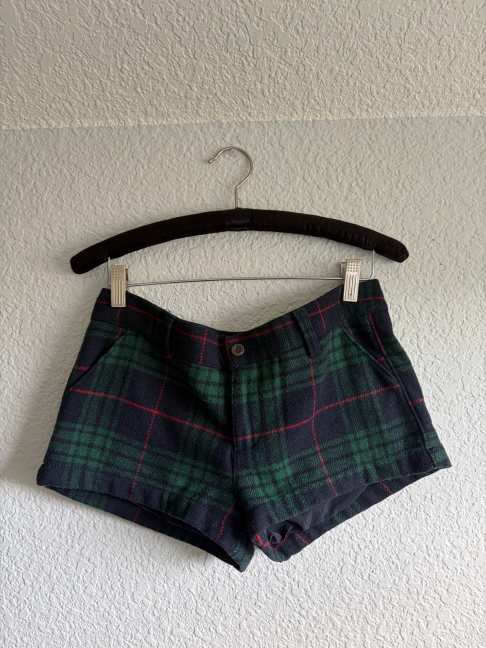 Abercrombie & Fitch twee plaid mini shorts